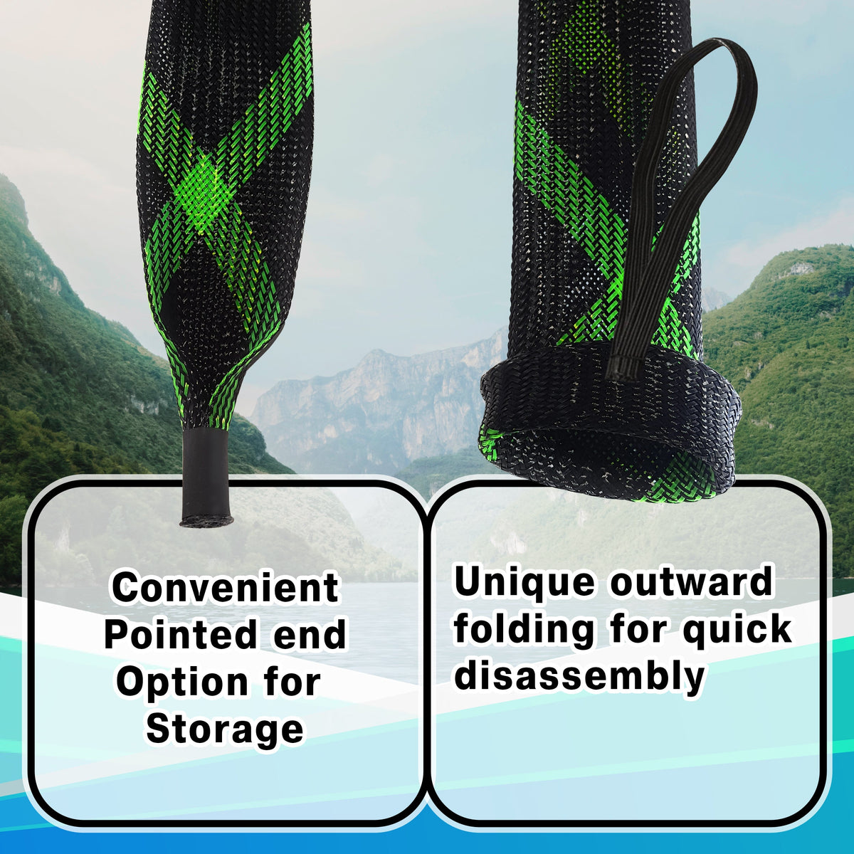Reaction Tackle Fishing Rod Sock 2-Pack – Versatile Rod Protection