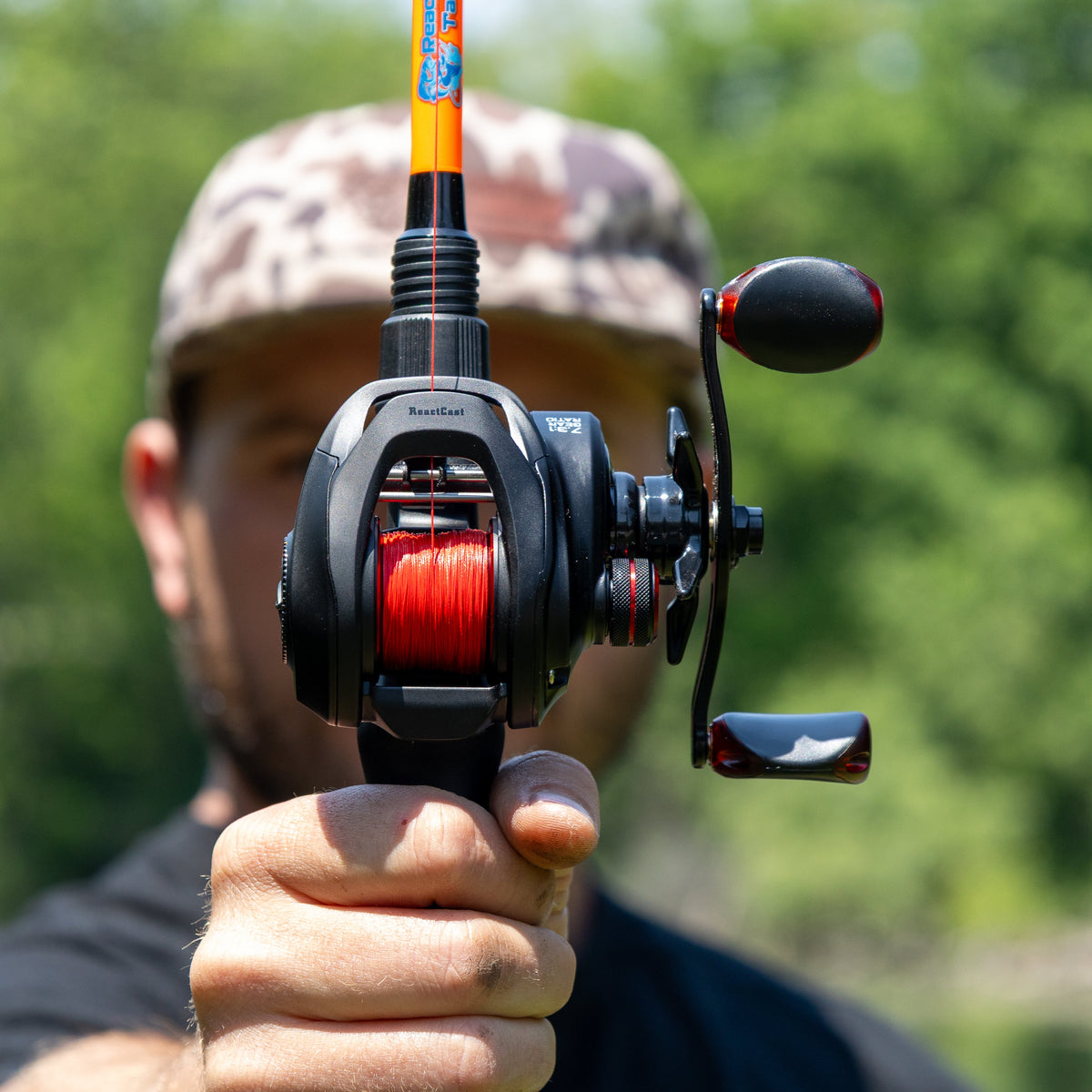 Reaction Tackle Braided Fishing Line – NO FADE Red