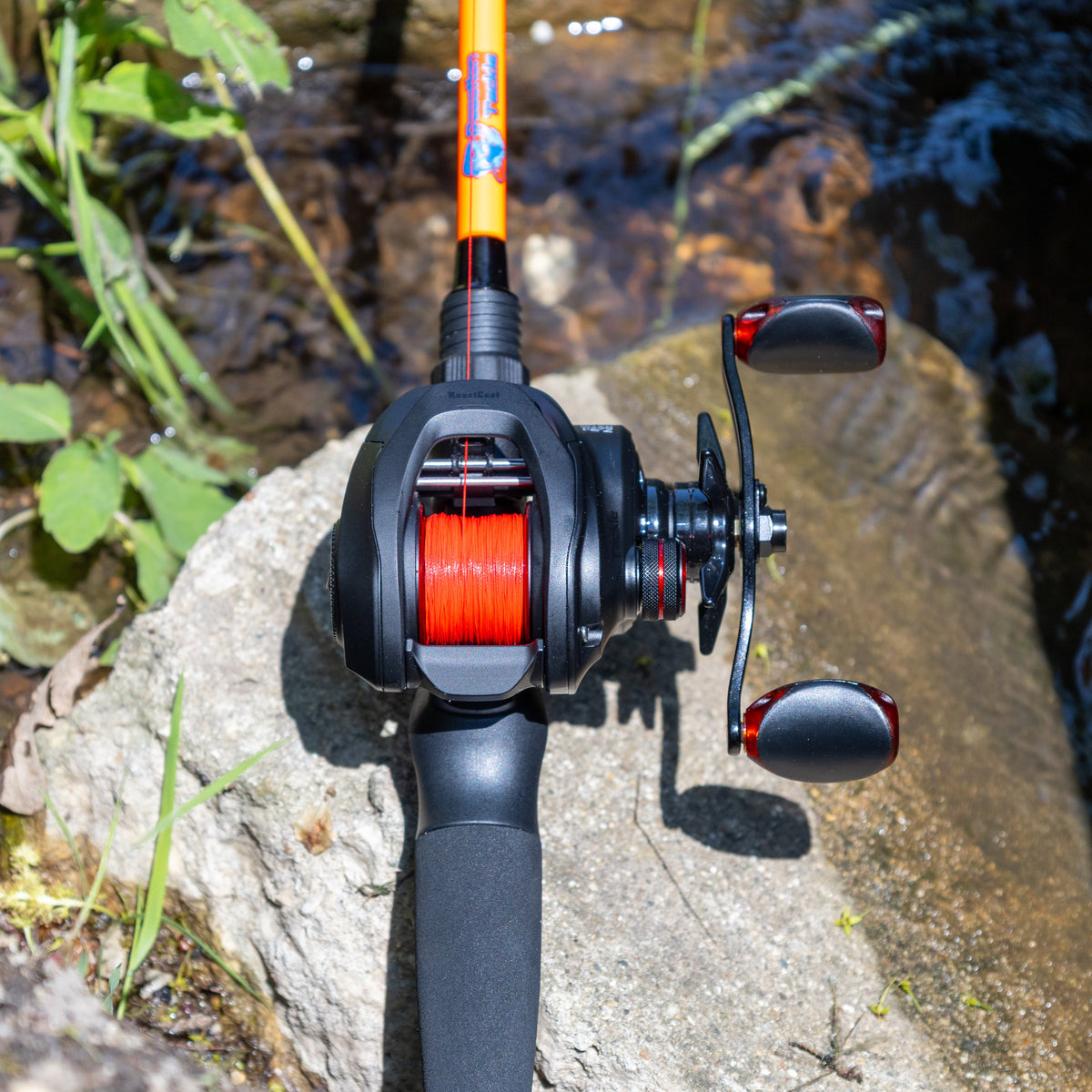 Reaction Tackle Braided Fishing Line – NO FADE Red