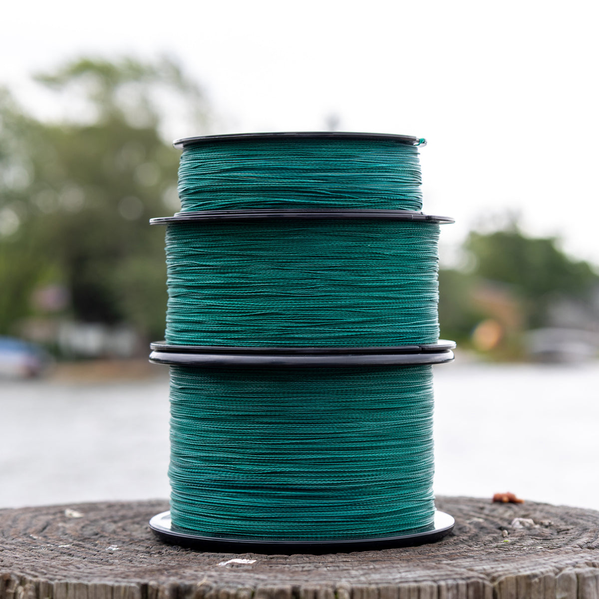 Reaction Tackle Braided Fishing Line – NO FADE Moss Green