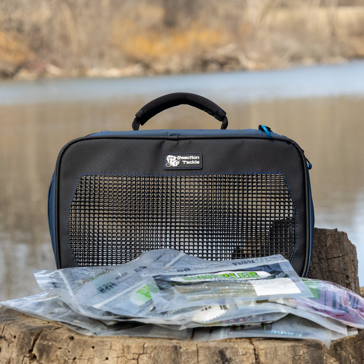 Reaction Tackle Breathable Mesh Bait Binder &amp; Tackle Storage