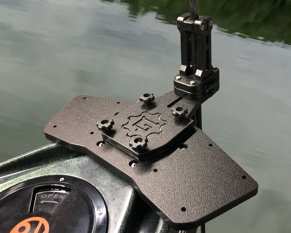YakGadget Triple Accessory Plate for Shoalie SF Kayak