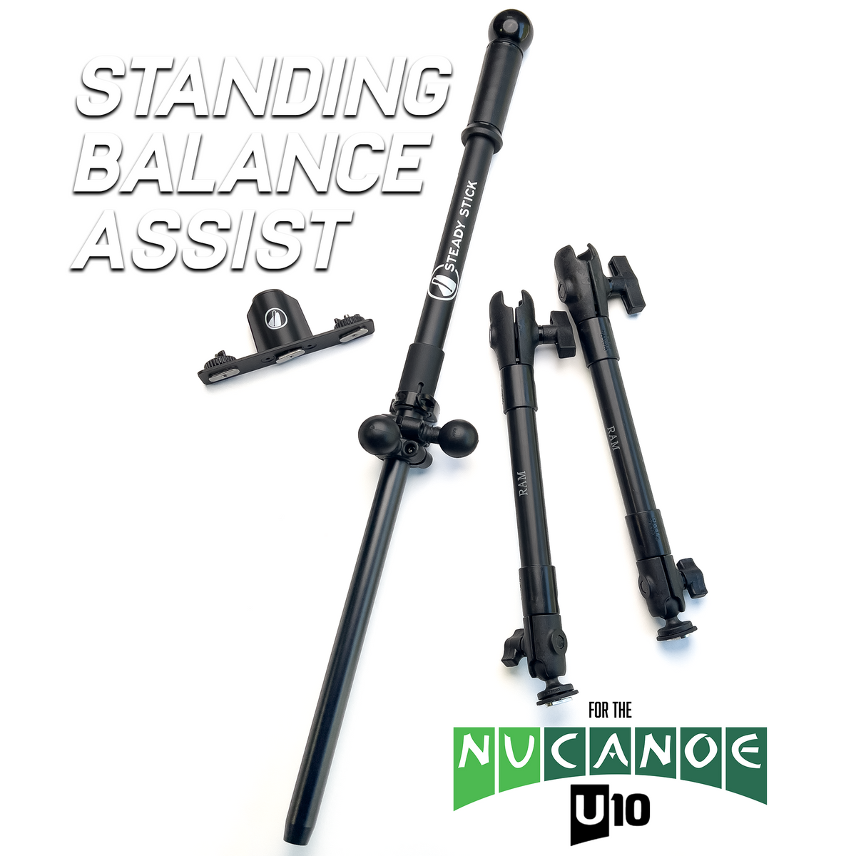 Steady Stick for NuCanoe U10 – Adjustable Stand-Assist System