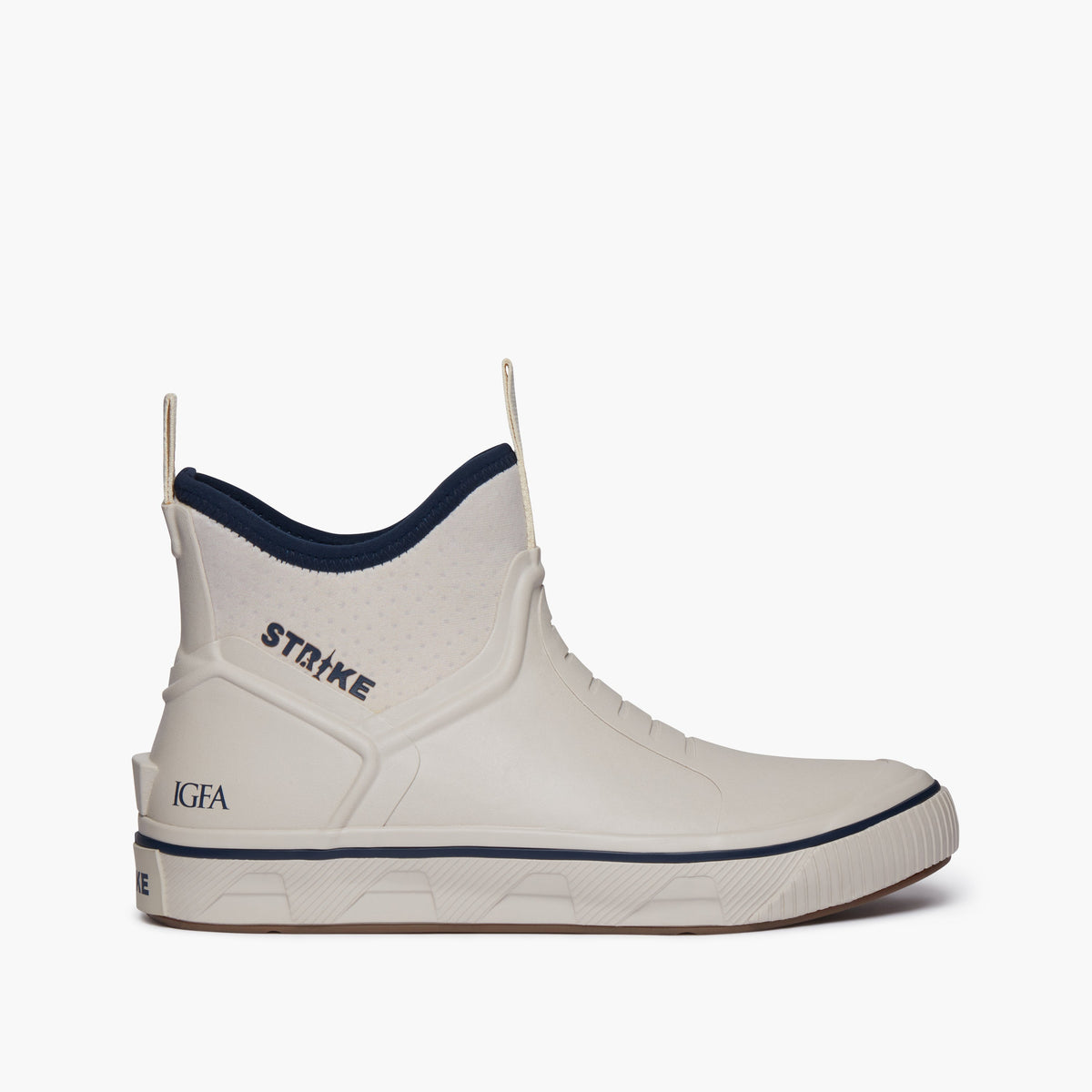 Strike Bigeye Waterproof Fishing Deck Boot - Off White