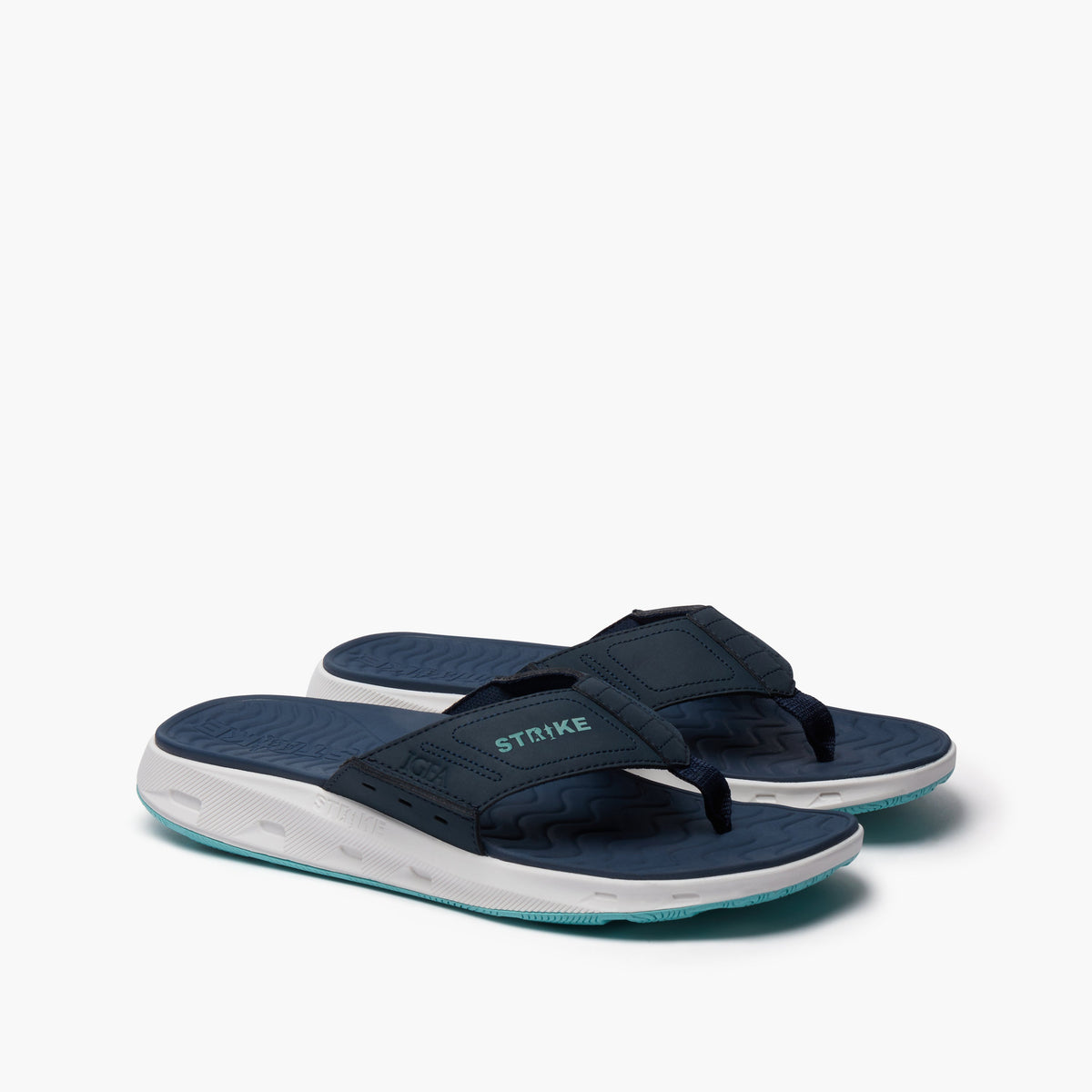 Strike Narrowtooth Fishing Flip Flop - Navy