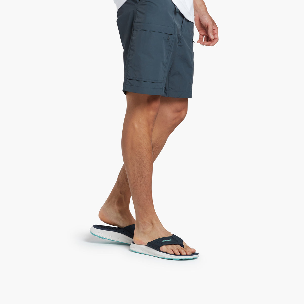 Strike Narrowtooth Fishing Flip Flop - Navy