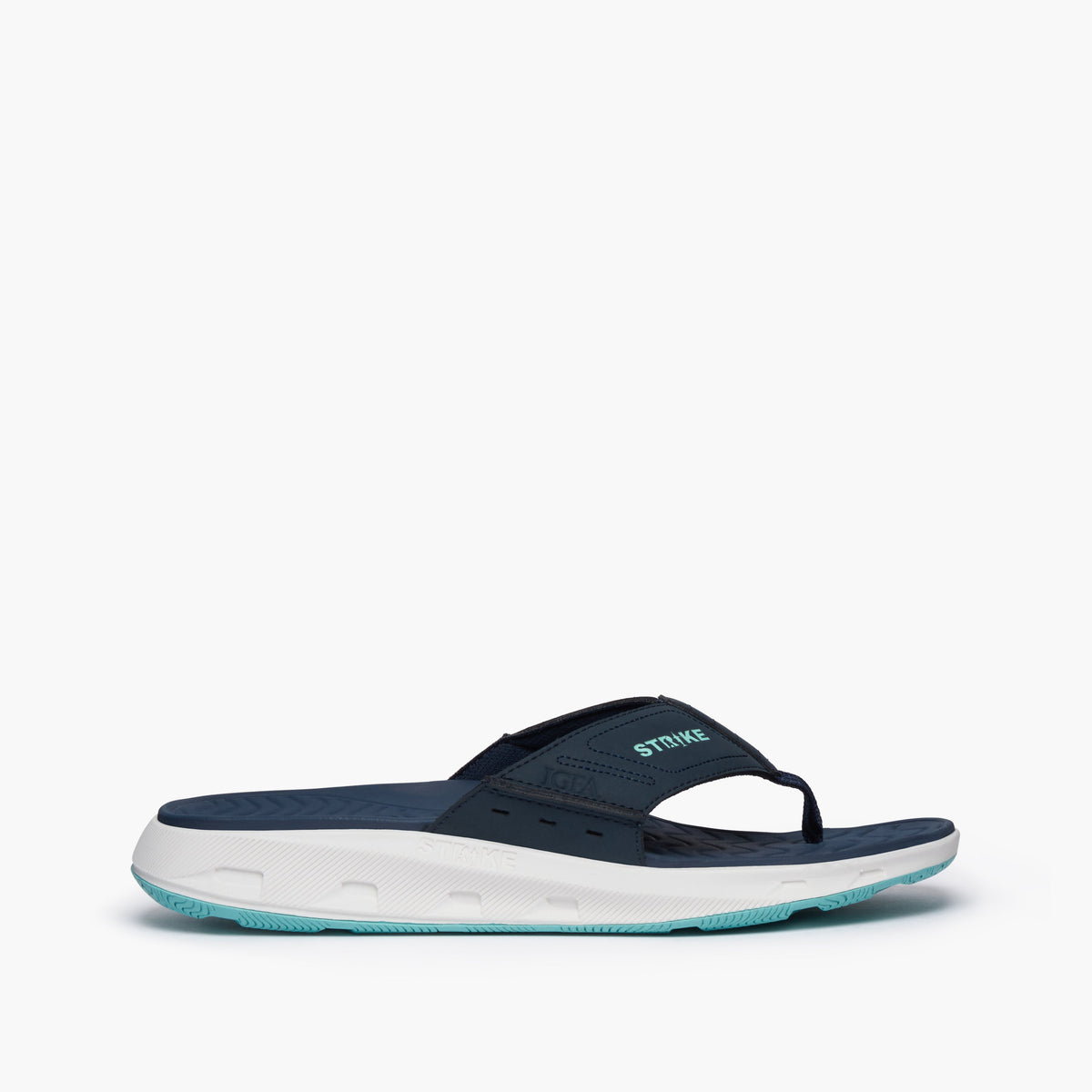 Strike Narrowtooth Fishing Flip Flop - Navy