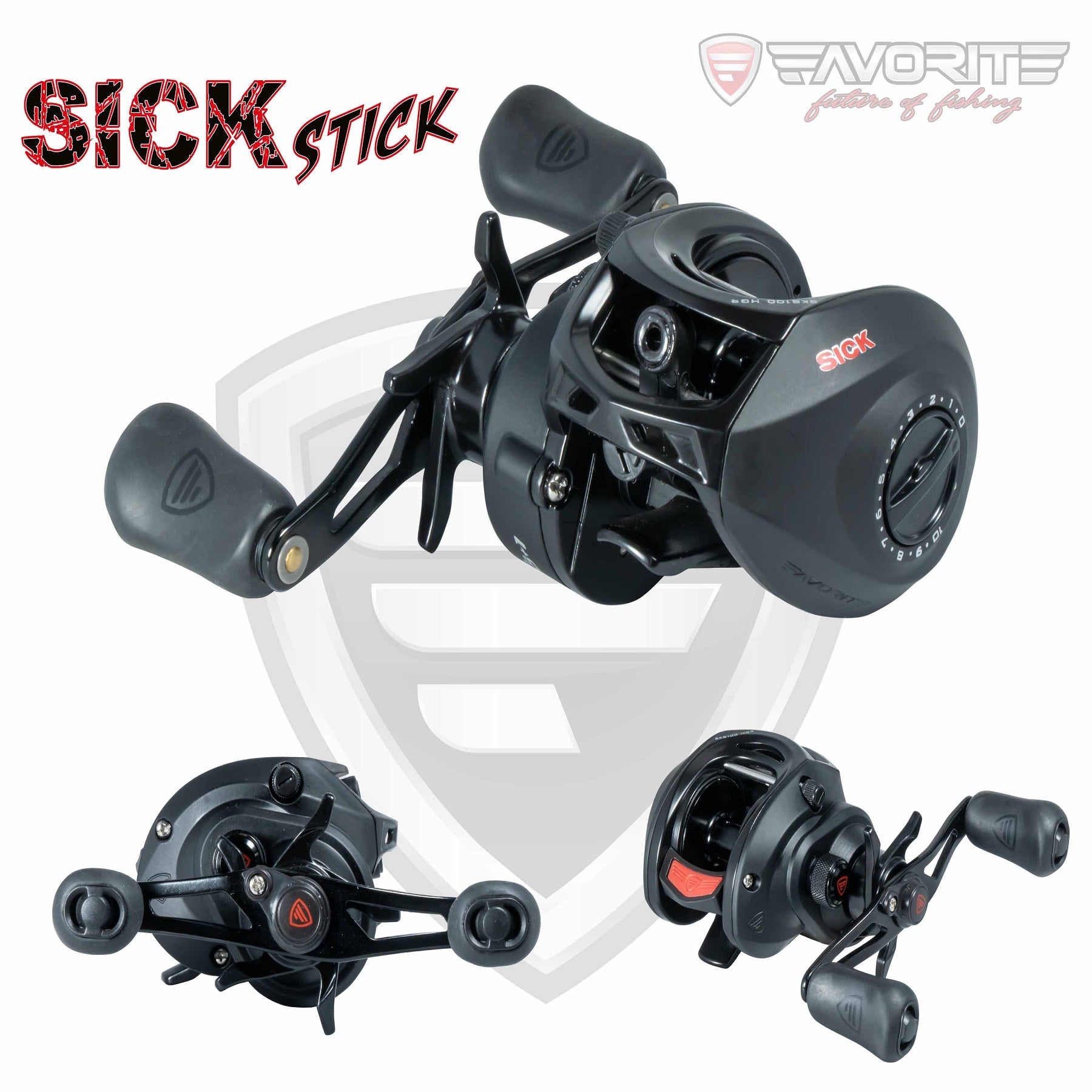 Favorite Sick Stick Casting Reel lightweight carbon composite body