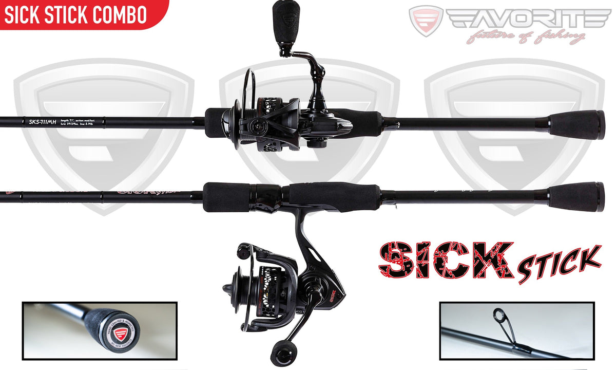 favorite fishing sick stick spinning combo 7&#39;1&quot; MH