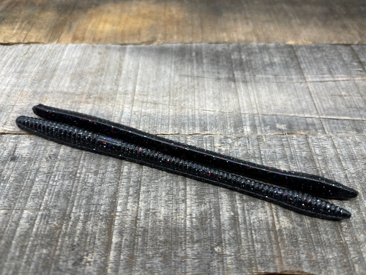 V & M Baits Slim Wild 6.5" Straight Tailed Worm