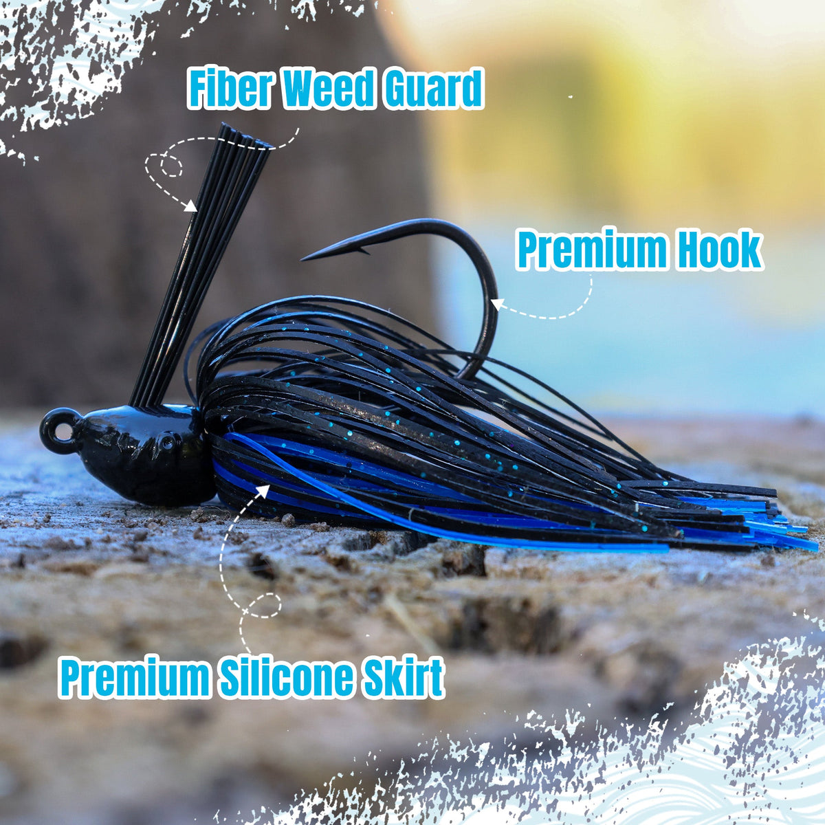 Reaction Tackle Lead Swim Jigs (3-Pack)