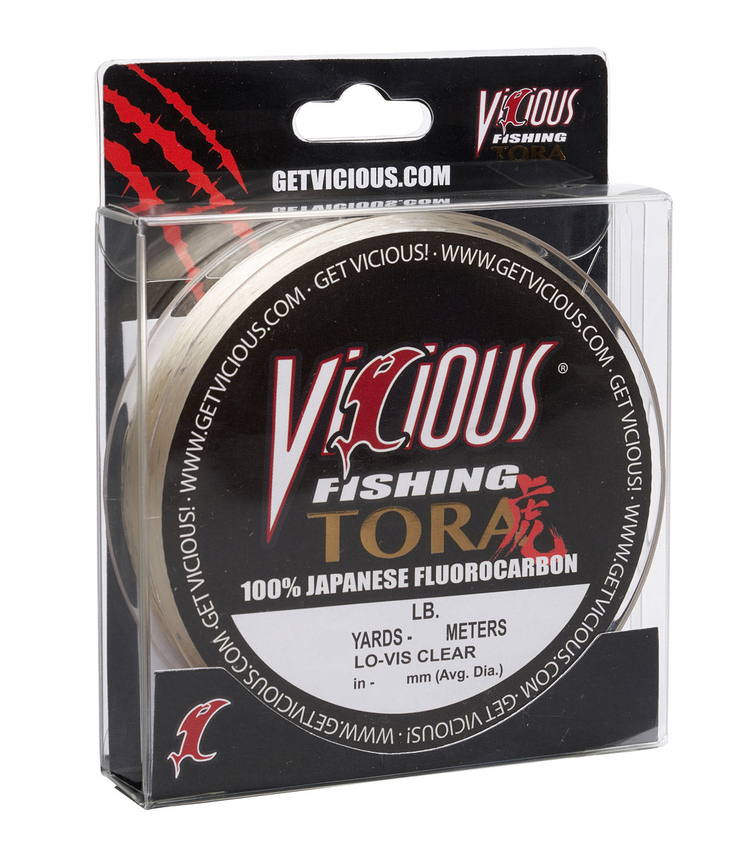 Premium Vicious fluorocarbon line for bass and walleye fishing