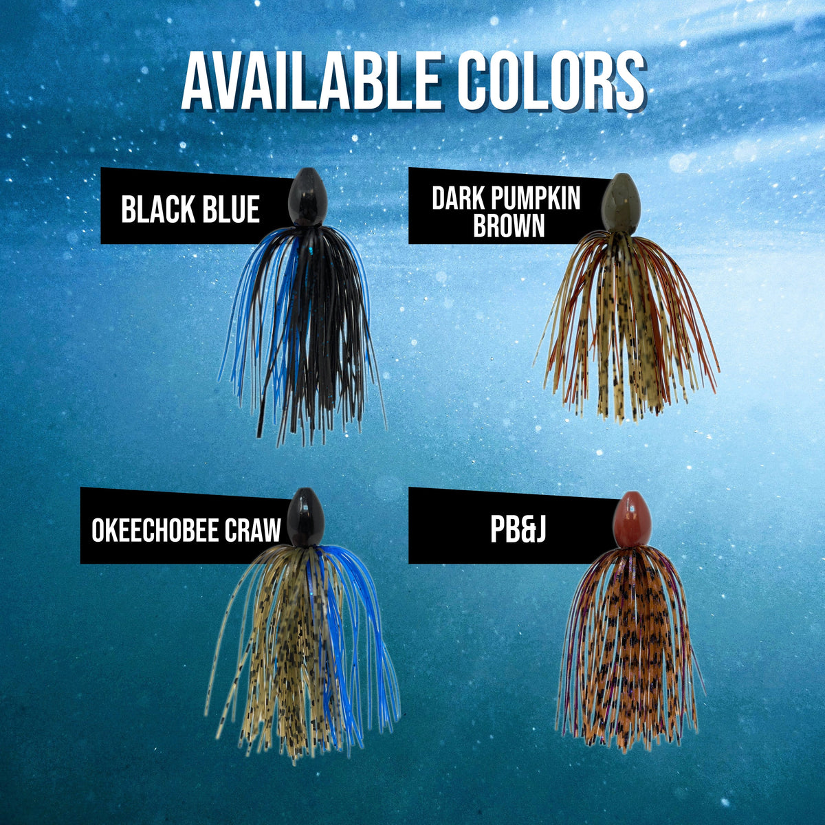 Reaction Tackle Tungsten Punch Rig with Skirt – 3 Pack