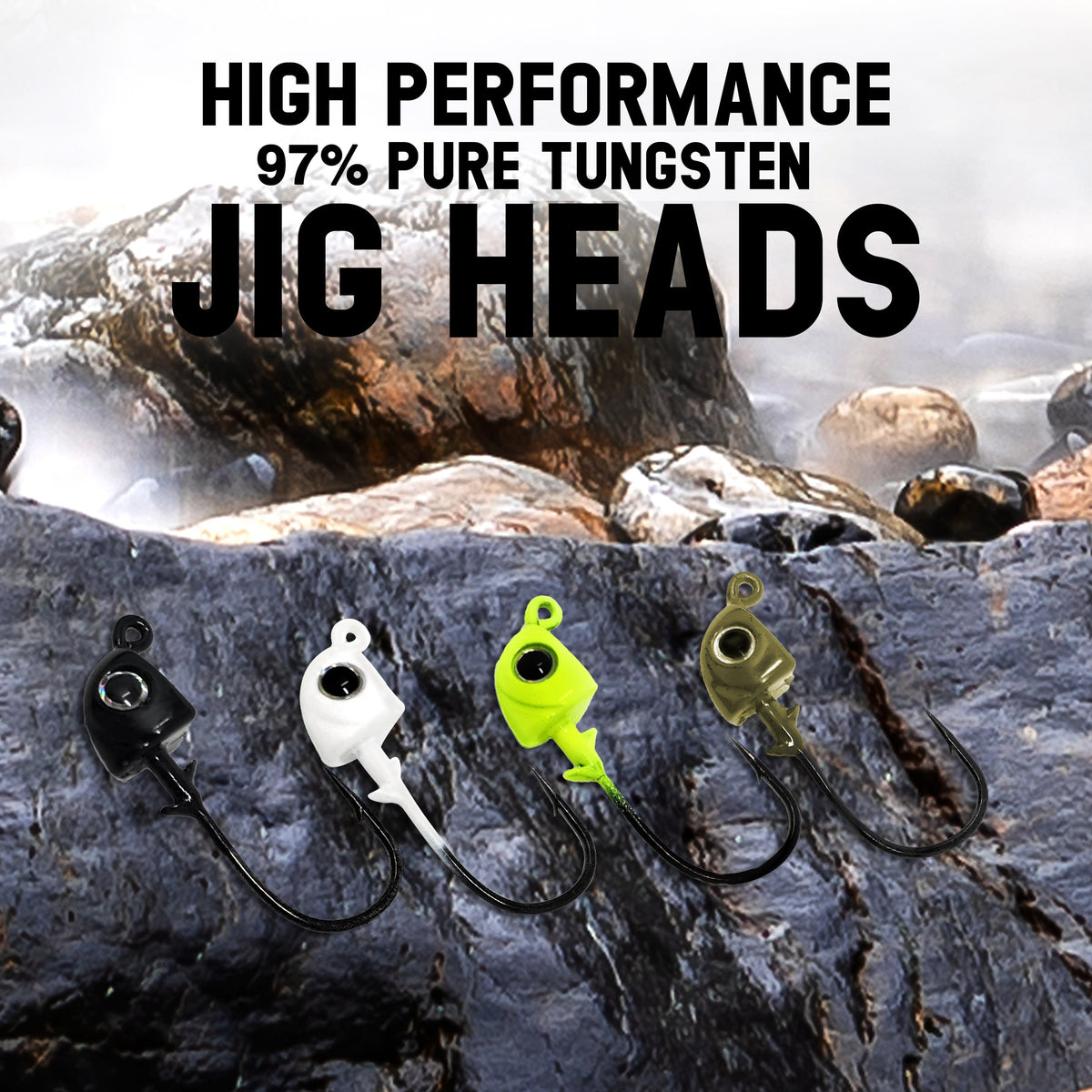 Reaction Tackle Tungsten Swimbait Jig Heads – 5 Pack