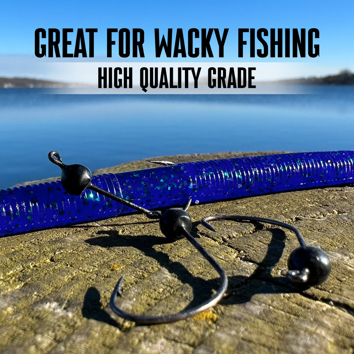 Reaction Tackle Tungsten Wacky Jig Heads – 5 Pack
