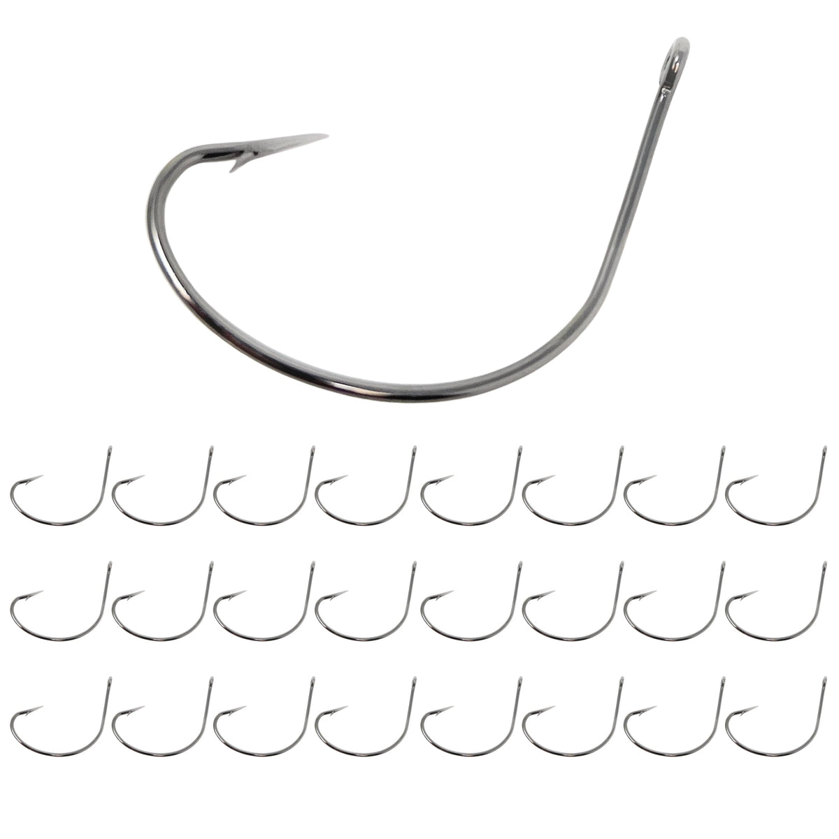 Reaction Tackle Wide Gap Wacky Hooks 25-Pack – Weedless Options