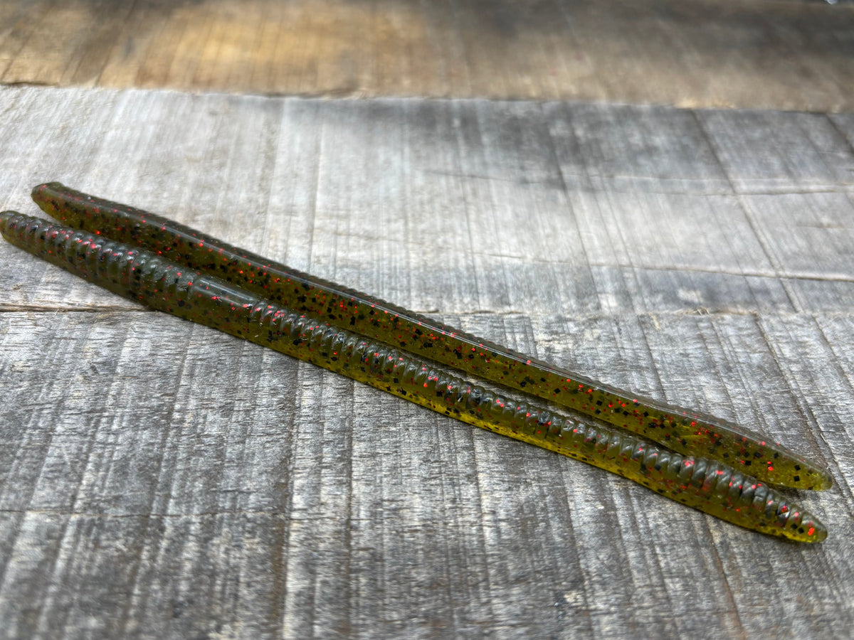 V & M Baits Slim Wild 6.5" Straight Tailed Worm