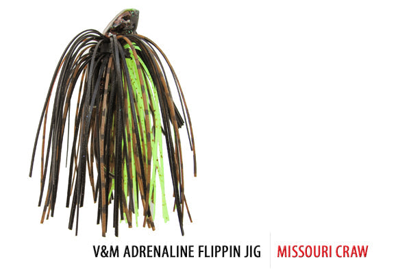 V&M Baits Adrenaline Flippin Jig 5/8oz - Heavy Cover Bass Crusher