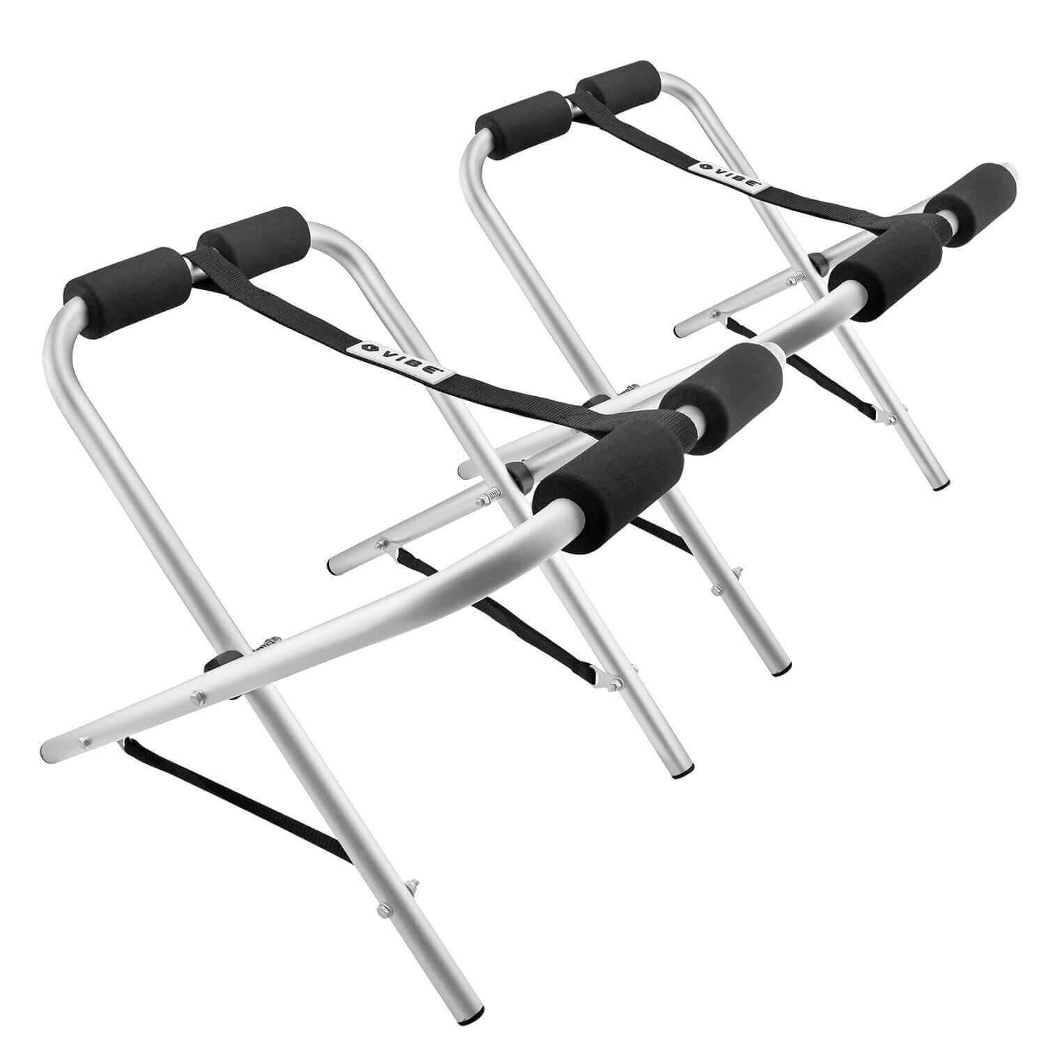 Vibe Kayaks aluminum kayak stand two-pack with padded straps