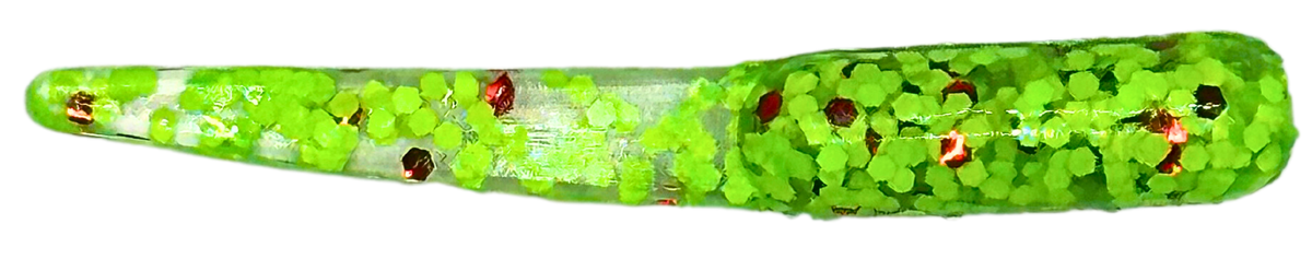 Soft Plastics ATX Lures Flat Tail 1.75" Soft Plastic Crappie Bait Avocado Moon / 1.25” ATX Lures Flat Tail – Durable Soft Plastic Crappie Bait