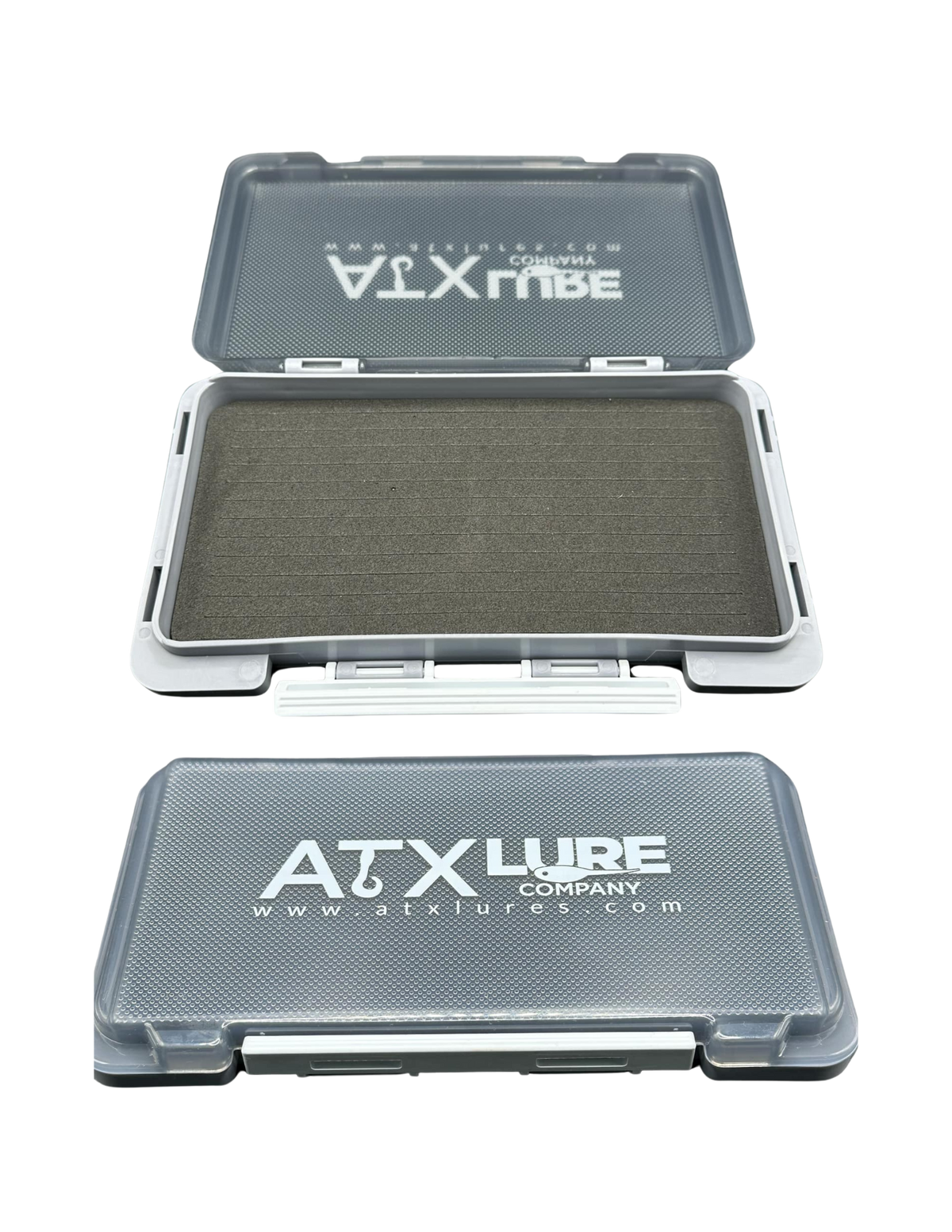 Tackle Boxes ATX Lures Slotted Foam Jig Box – Compact Jighead Organizer Gray ATX Lures Slotted Foam Jig Box | Jighead & Lure Organizer