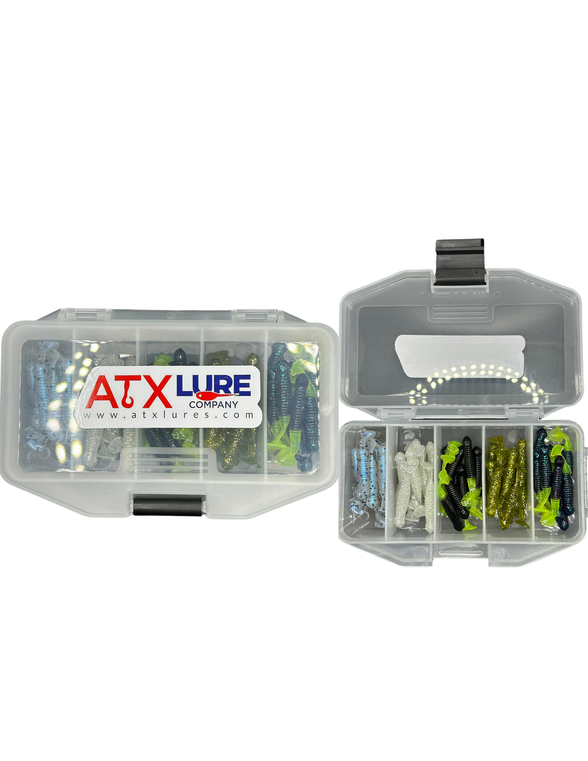 Soft Plastics ATX Lures Soft Series Mini Kit – 50-Piece Soft Plastics Kit 1.75' Torpedo / Jan-32 ATX Lures 50-Piece Mini Soft Plastics Kit | Crappie & Panfish