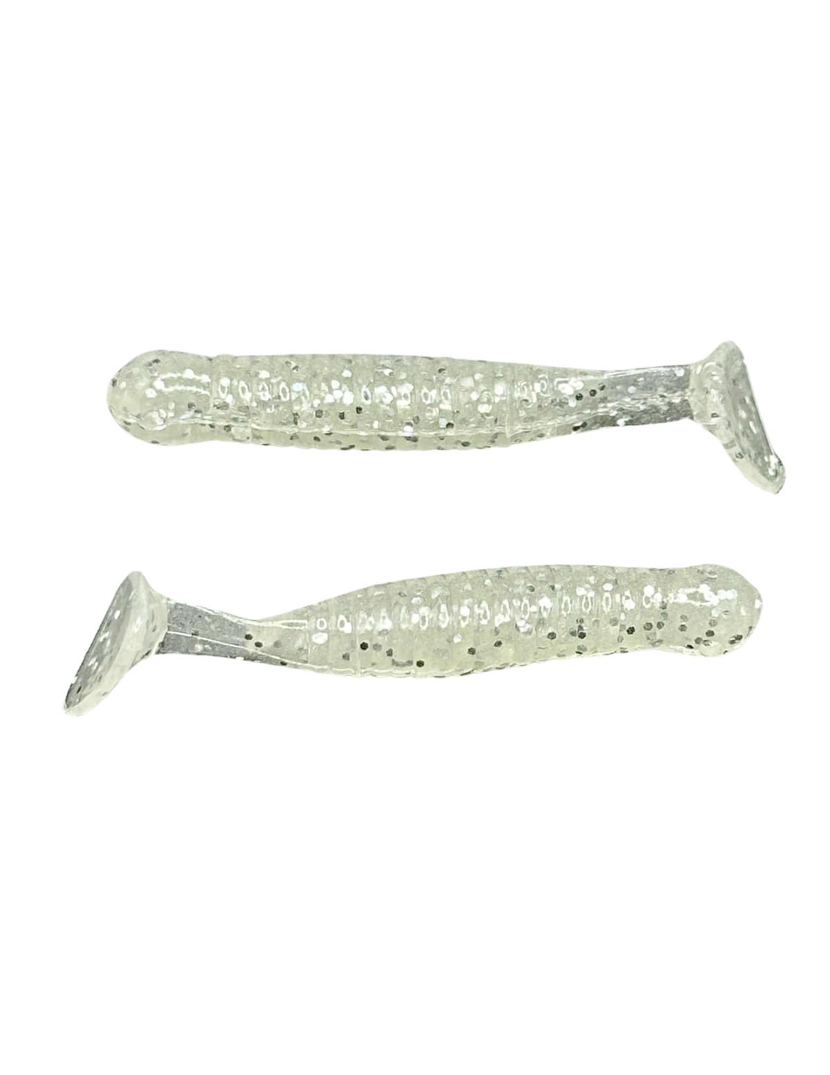 ATX Torpedo ATX Lures Torpedo – 1.5" Paddle Tail Soft Plastic Crappie Bait Silver Glow Crappie Paddle Tail Lure – ATX Torpedo 1.5" Soft Bait