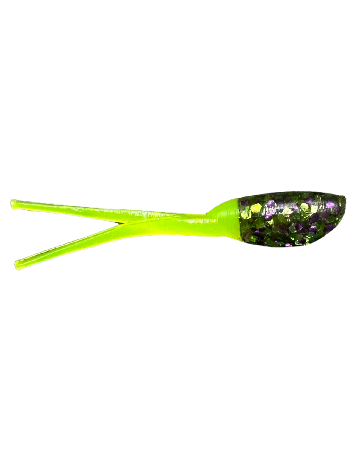 Soft Plastics ATX Lures Wicked Shad – Durable Soft Plastic Crappie Lure Mardi Gras/Chart Tail / 2" ATX Lures Wicked Shad Soft Plastic Lure – Durable Crappie Bait