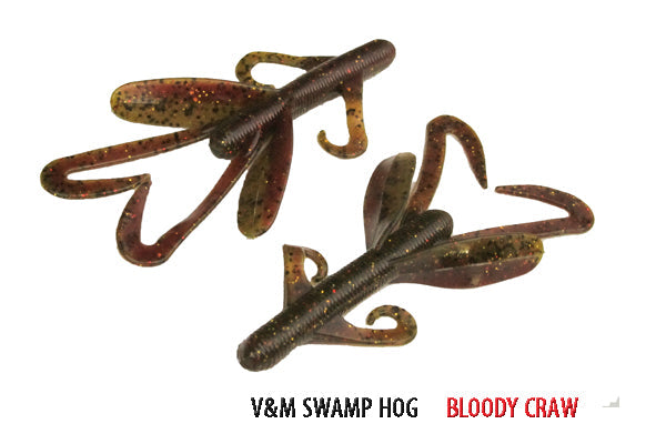Soft Plastic Baby Swamp Hog Bloody Craw Baby Swamp Hog