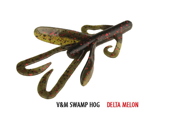 Soft Plastic Baby Swamp Hog Delta Melon Baby Swamp Hog