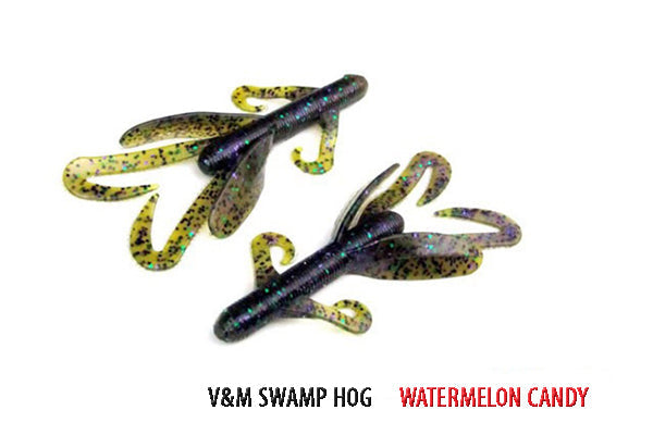 Soft Plastic Baby Swamp Hog Watermelon Candy Baby Swamp Hog