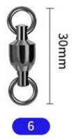 Terminal Tackle Ball Bearing Swivel #6 / 5 Ball Bearing Swivel