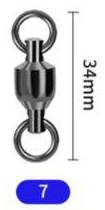 Terminal Tackle Ball Bearing Swivel #7 / 5 Ball Bearing Swivel