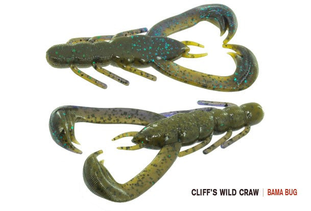 V & M Baits Cliff's Wild Craw - J-Claw Flipping Trailer