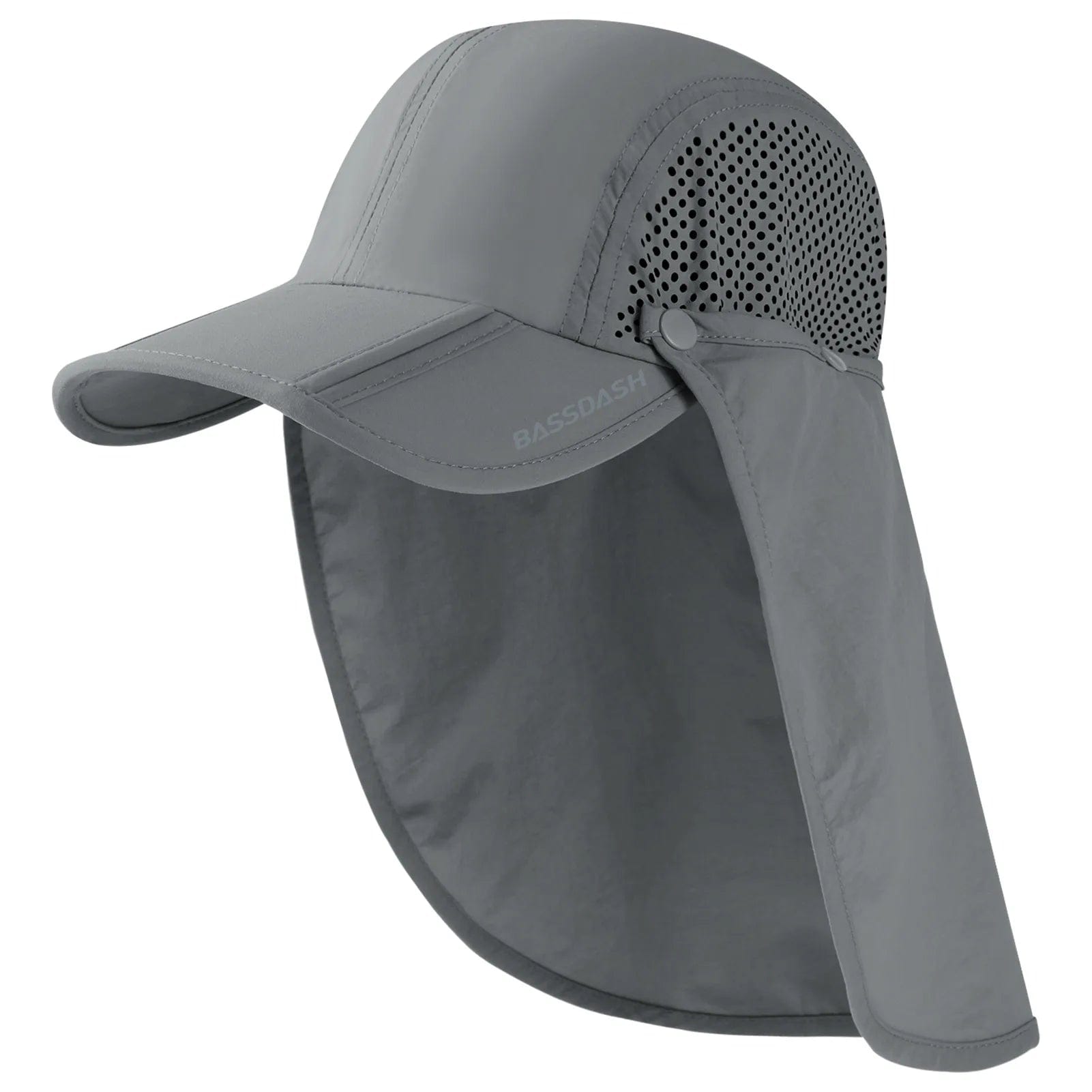 Bassdash Coolhead Fishing Hat | Pescador Fishing Supply Light Grey Foldable Brim