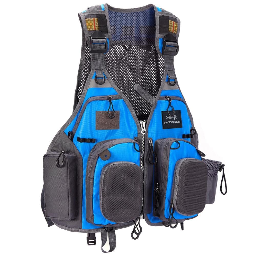 Bassdash F22 Adjustable Fishing Vest | Pescador Fishing Supply Vivid Blue
