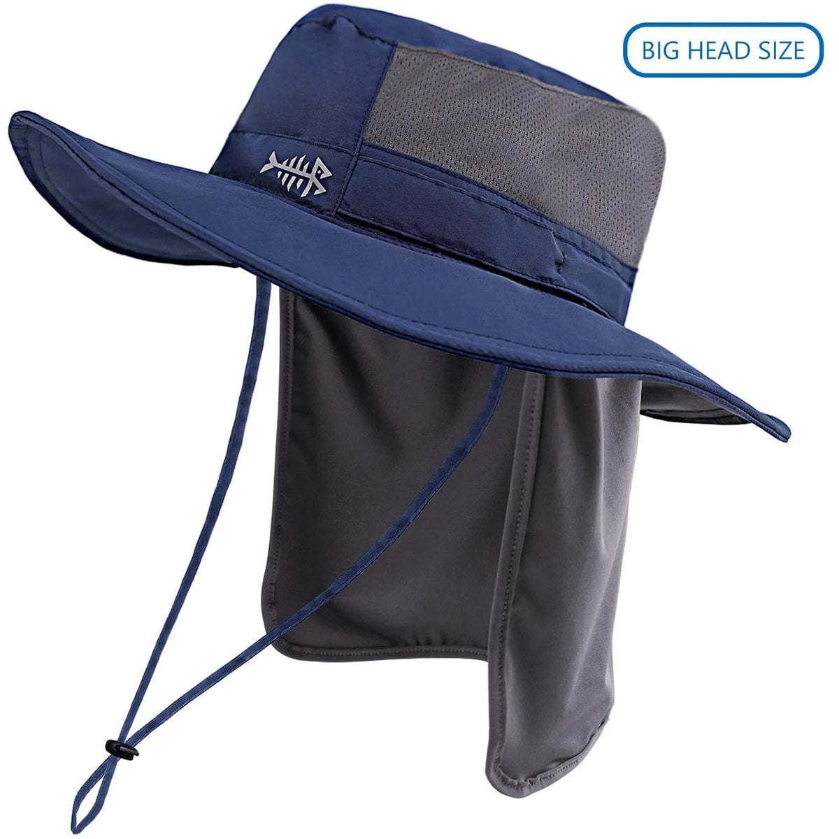 Apparel Bassdash Fishing Hat For Big Heads D Blue Big Head Size Bassdash Fishing Hat For Big Heads | Pescador Fishing Supply