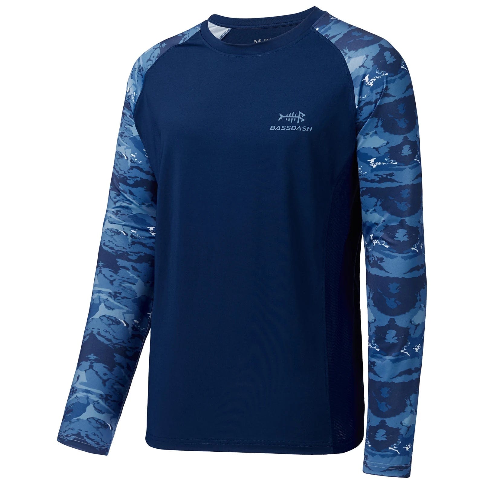 Bassdash Long Sleeve Camo Fishing Shirt | Pescador Fishing Supply Blue Blue Marble / 3XL