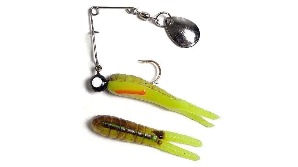Betts Split Tail Spin - Chartreuse Crawfish