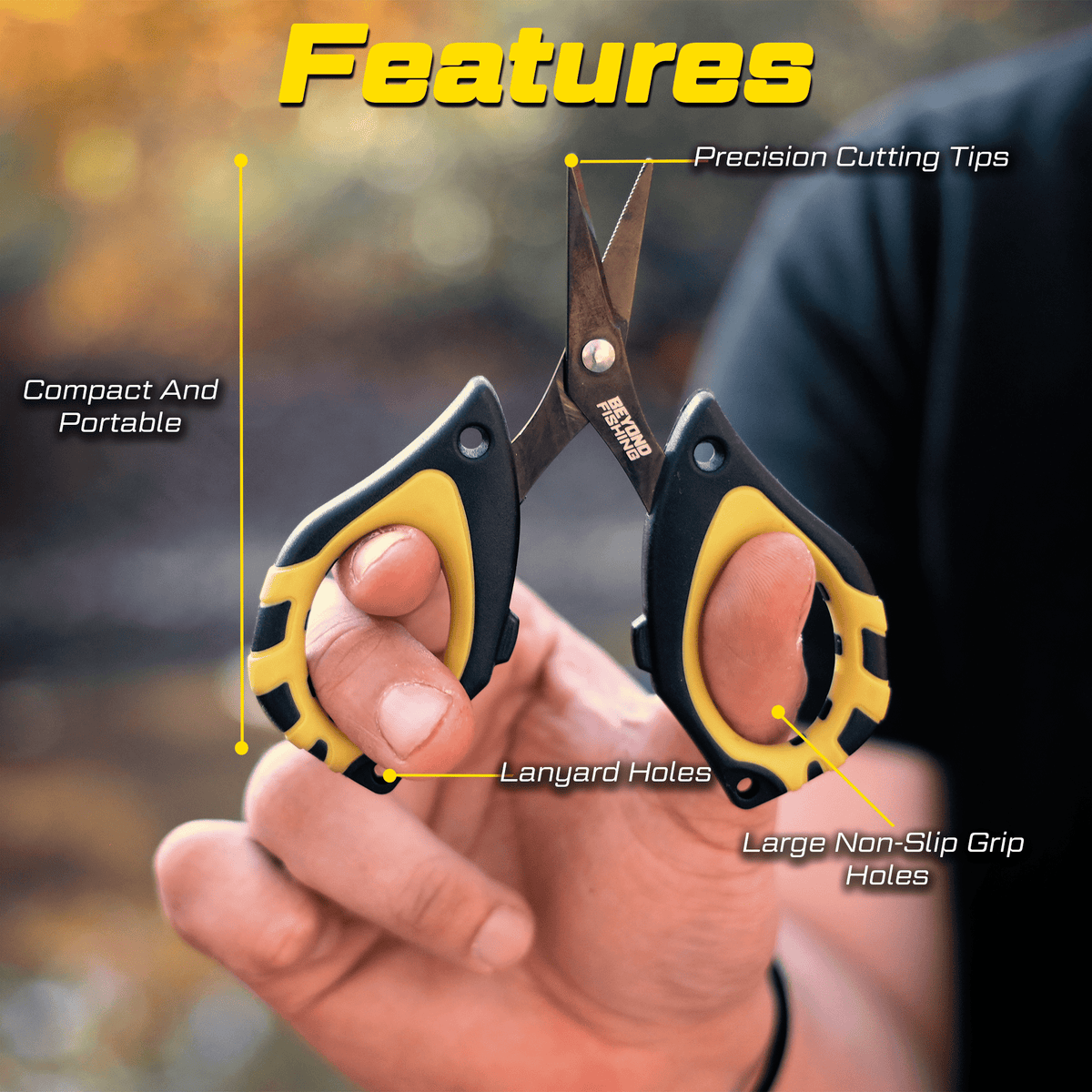 Micro Scissors Beyond Braid Mini Braid Cutting Scissors – Precision Line Cutter Beyond Braid Mini Scissors for Braid Cutting – Pescador Fishing Supply