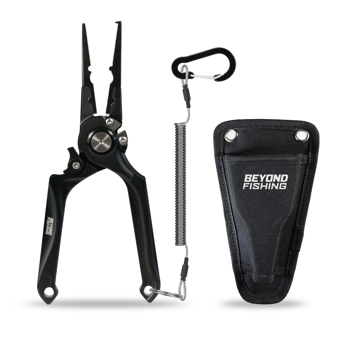 Fishing Accessories Beyond Braid Pro Aluminum Series 8″ Fishing Pliers Black Beyond Braid Pro Aluminum 8&quot; Fishing Pliers - Pescador Fishing Supply
