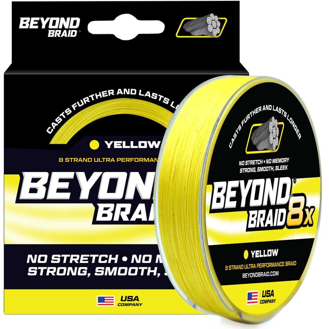 Fishing Line Beyond Braid Yellow 8X – Ultra Performance Braided Fishing Line Beyond Braid Yellow 8X Braided Fishing Line – Pescador Fishing Supply
