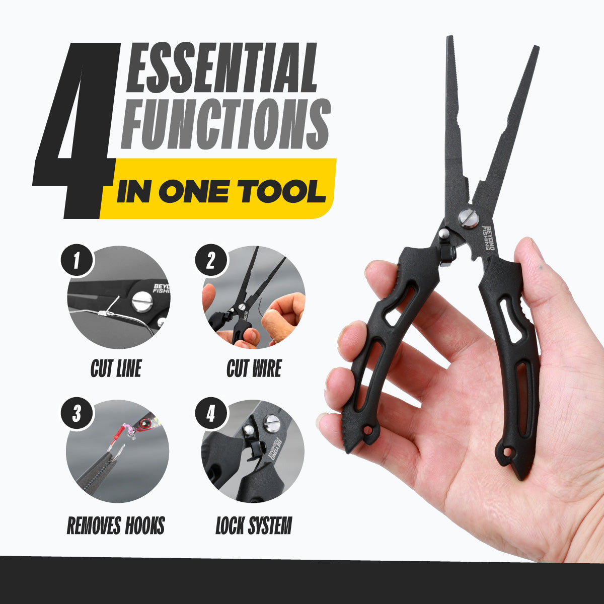 Beyond Fishing 8.5” Long Nose Fishing Pliers Beyond Fishing 8.5” Long Nose Fishing Pliers