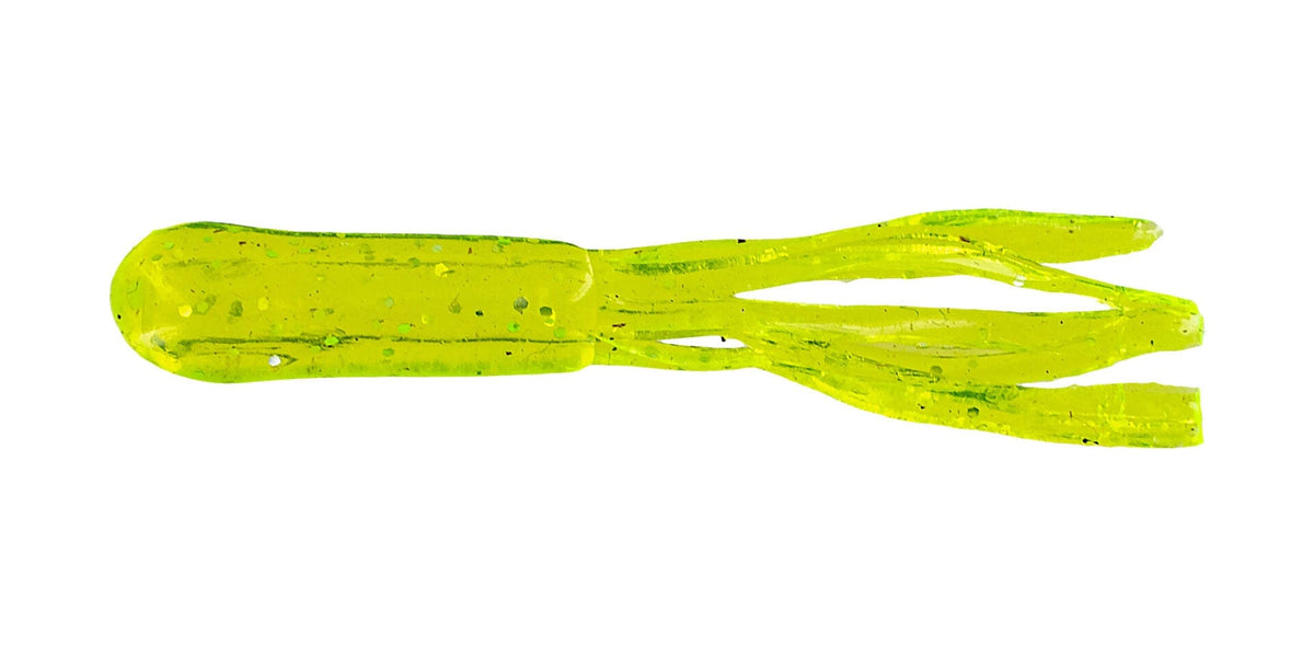 Baits Big Bite Baits 1.5&quot; Crappie Tube Chartreuse Sparkle Big Bite Baits Crappie Tube | Pescador Fishing Supply