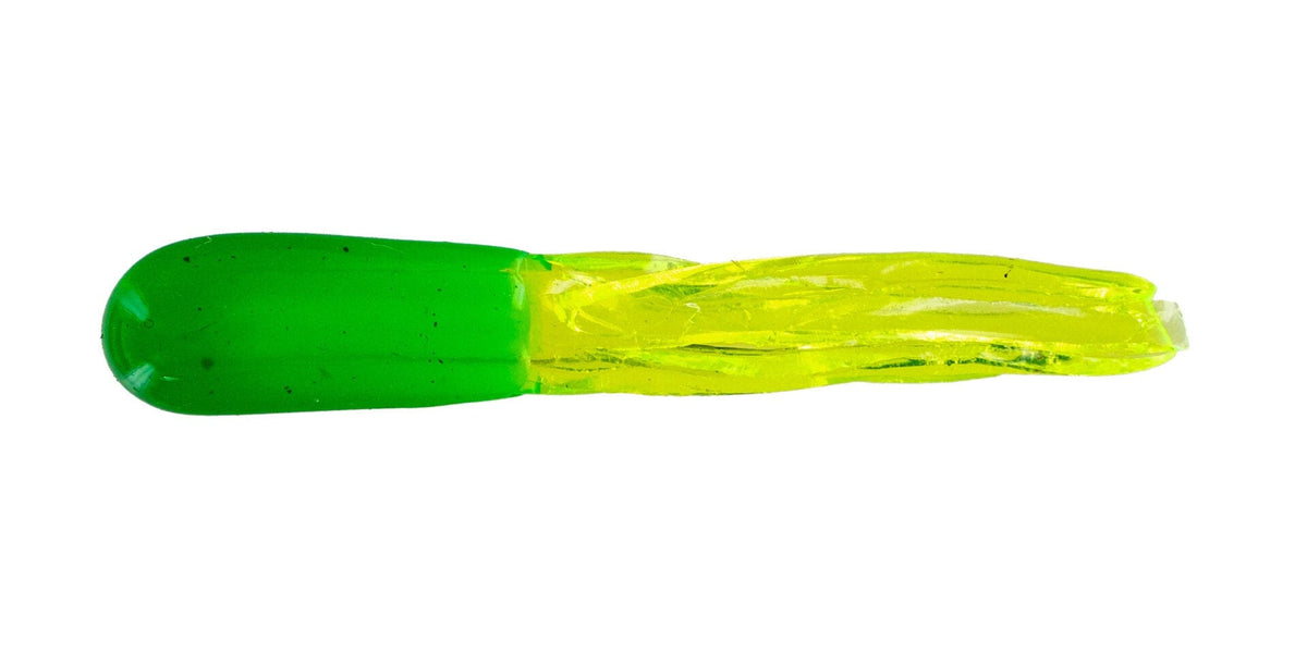 Baits Big Bite Baits 1.5&quot; Crappie Tube Lime/Chartreuse Big Bite Baits Crappie Tube | Pescador Fishing Supply