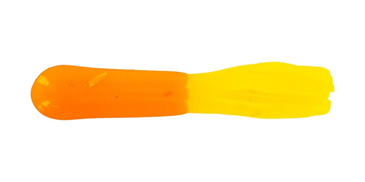 Baits Big Bite Baits 1.5&quot; Crappie Tube Orange/Yellow Big Bite Baits Crappie Tube | Pescador Fishing Supply