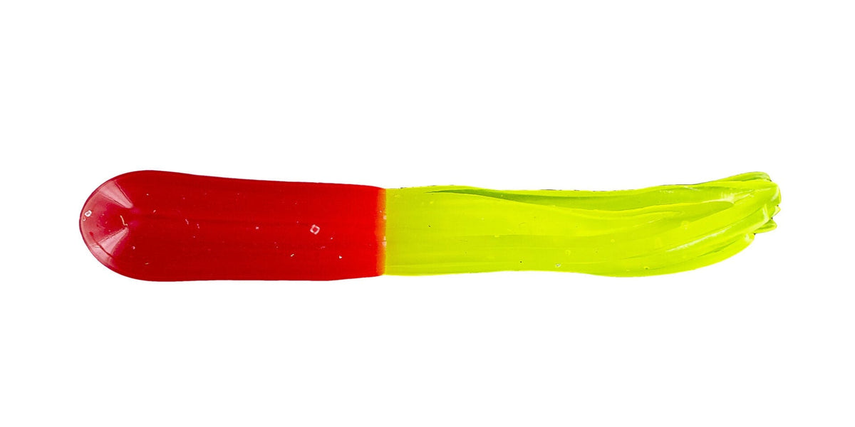 Baits Big Bite Baits 1.5&quot; Crappie Tube Red/Chartreuse Big Bite Baits Crappie Tube | Pescador Fishing Supply