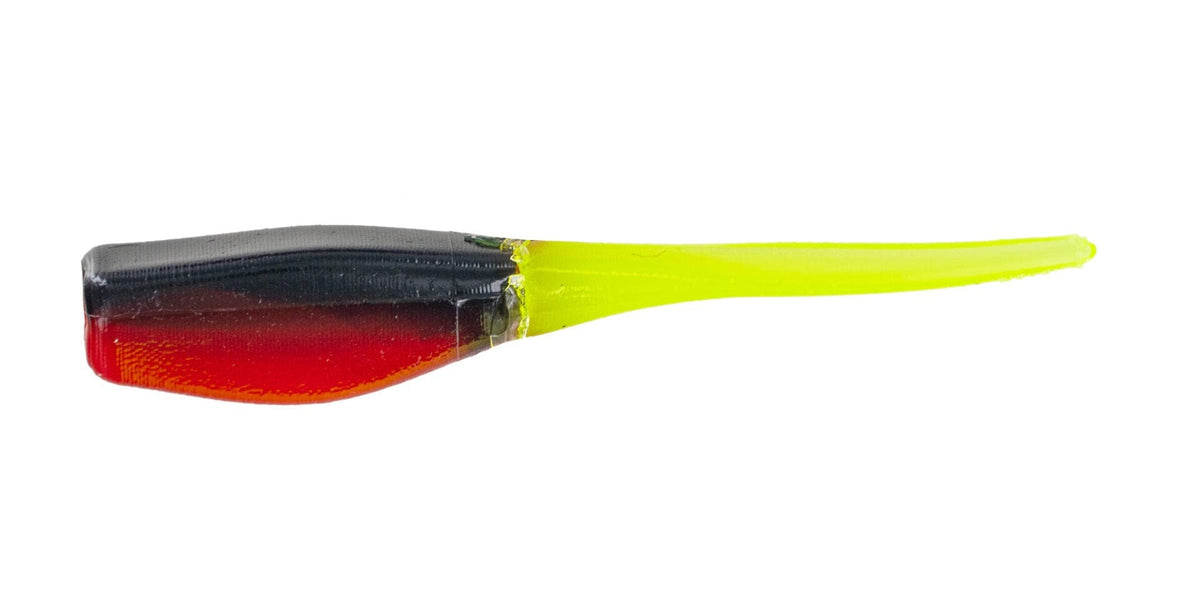 Baits Big Bite Baits Crappie Minnr 2&quot; Black / Red / Chartreuse Tail Big Bite Baits Crappie Minnr - Pescador Fishing Supply