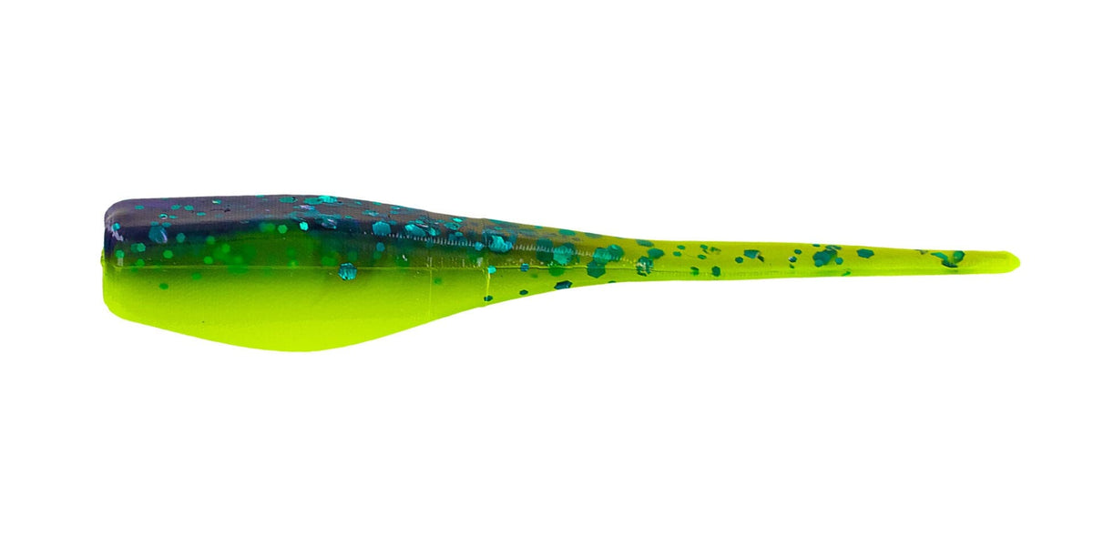 Baits Big Bite Baits Crappie Minnr 2&quot; Junebug / Chartreuse Big Bite Baits Crappie Minnr - Pescador Fishing Supply