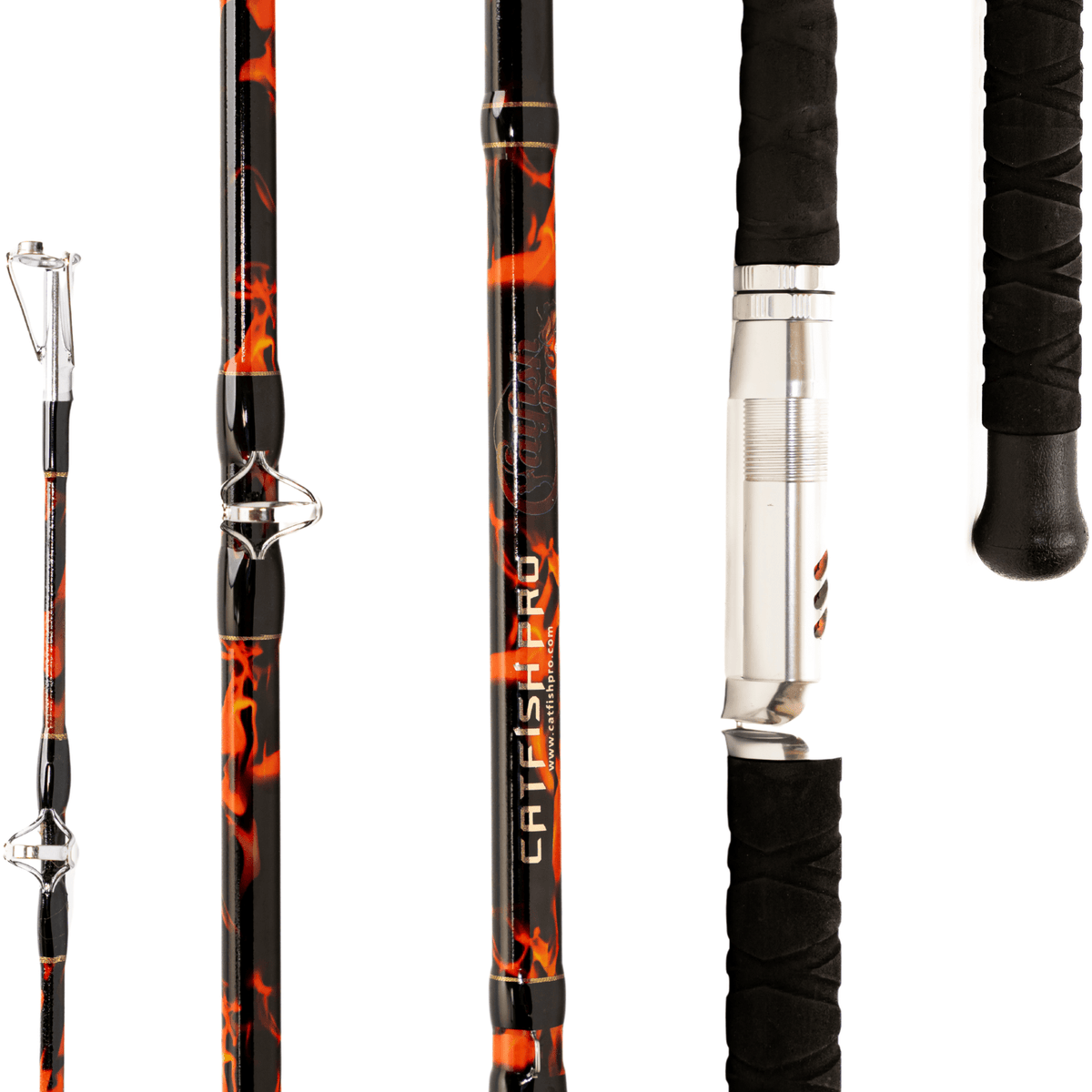 Catfish Pro Black Dragon Fire 7’6″ Casting Rod
